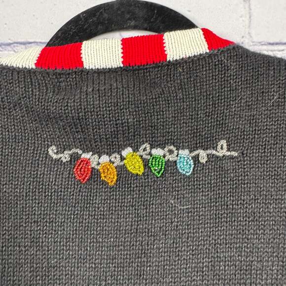 Lisa international Santa Christmas Cardigan 3X - Picture 7 of 10
